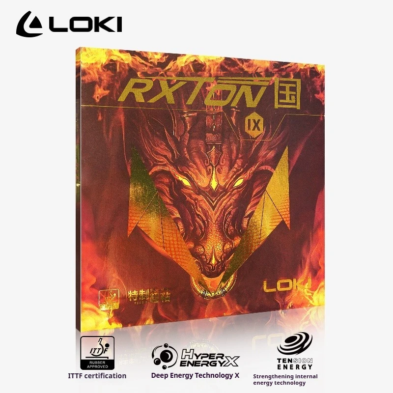 LOKI RXTON 9 TELSON 100 Pips in Table Tennis Rubber Sheet Sticky with Cake Sponge ITTF Approved PingPong Rubber Fast Attack  Arc