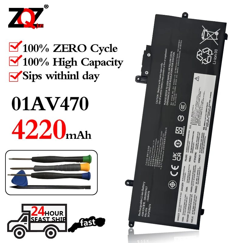 

New L17C6P71 Laptop Battery For Lenovo ThinkPad X280 A285 Series SB10K97619 01AV470 01AV471 L17M6P71 L17L6P71 SB10K97617 48Wh