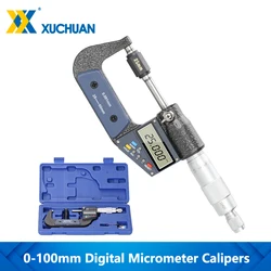 Digital Mircometer 0-25/50/75/100mm Accuracy 0.001mm Digital Caliper for Out Diameter Measuring Tool Outside Mircometer