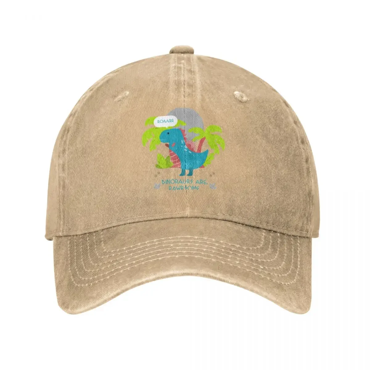 Dinosaurs are Rawrsome! Cowboy Hat Hat Man Luxury Men'S Cap Women'S