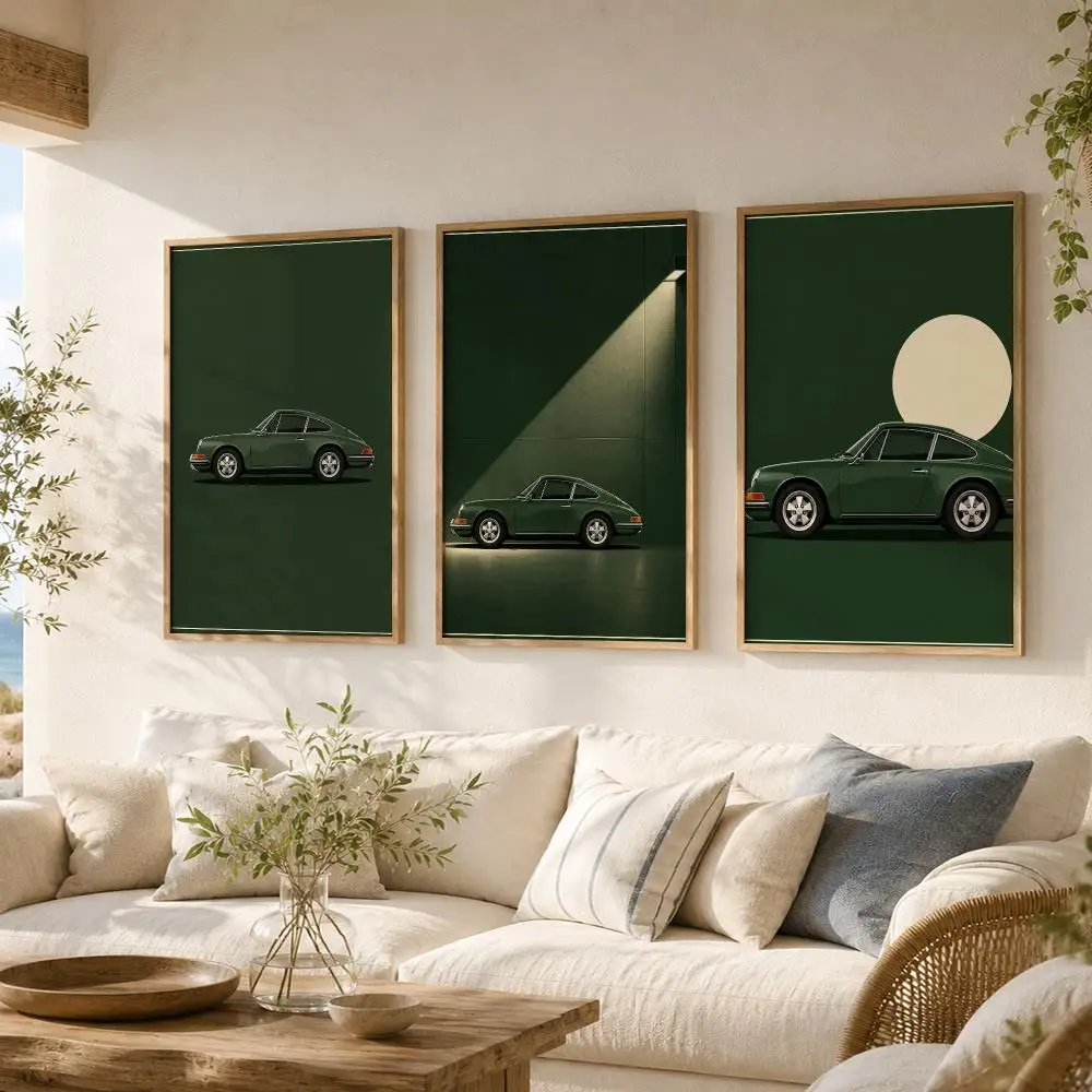 Vintage Coupe Retro Elegant Painting Calligraphy 3 PCS Vintage Fashion Canvas Wall Art Prints for Living Room Decor