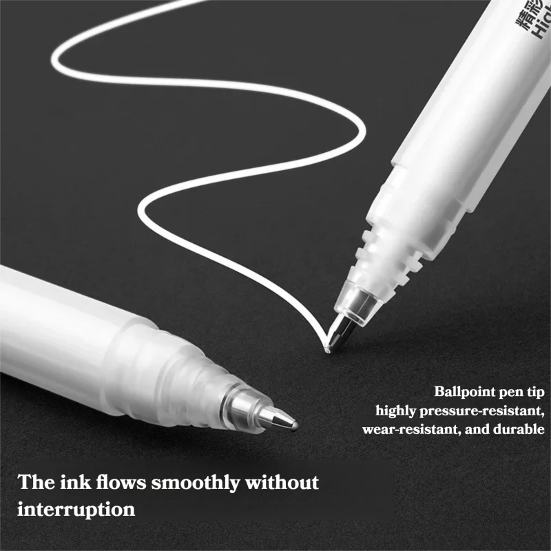 3 قطعة أقلام تسليط الضوء على اللوحة الذهب الأبيض الفضة تسليط الضوء على لهجات اللوحة أقلام أنيمي تصميم رسم رسم تلوين لوازم الفن #3