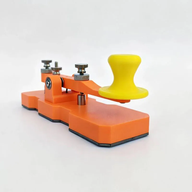 Manual Telegraph Key 3D Printed ABS-GF PETG Keycap Stainless Steel Base 160x52x65mm CW Morse Code