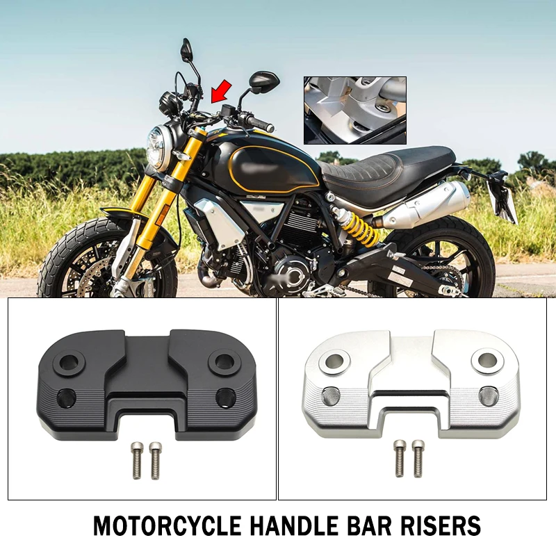 For Ducati Scrambler 400 800 1100 Motorcycle Accessories Handlebar Riser Drag Handle Bar Clamp Extend Adapter