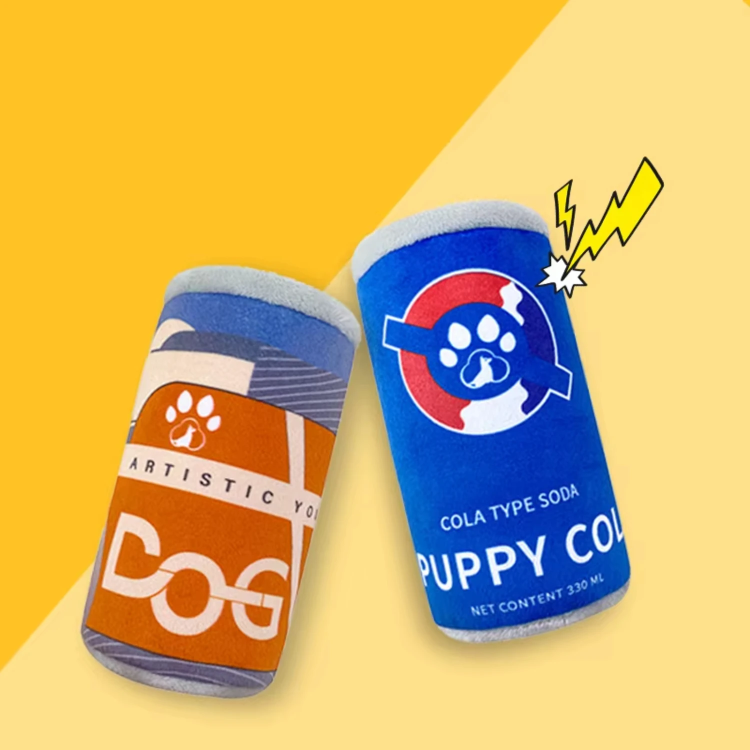 pet  Spot wholesale high  beer cola cans series of dog toys  pet interactive toys