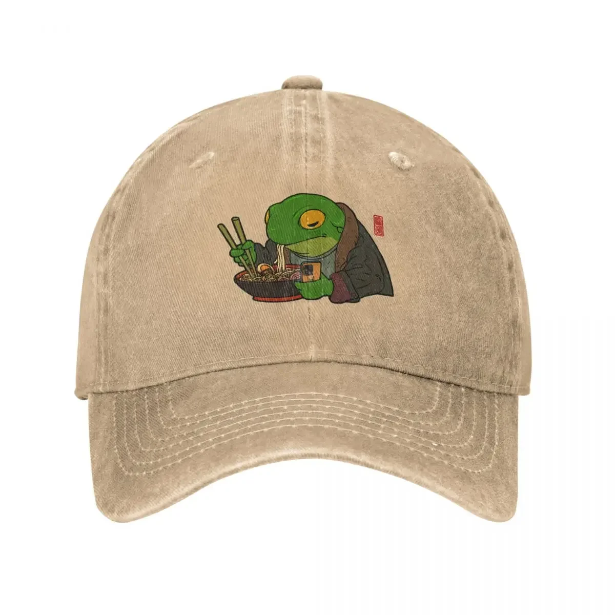 Ramen Lover Frog Baseball Cap beach hat Hat Man Luxury Anime Mens Tennis Women's