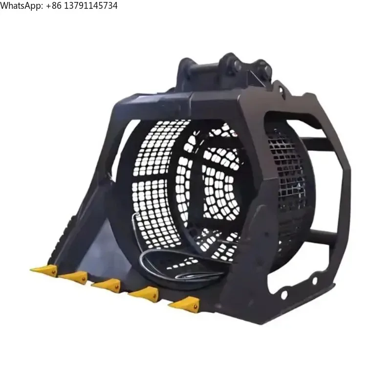 

High-Quality Mini Soil Stones Sieving Screening 360 Degree Rotating Bucket