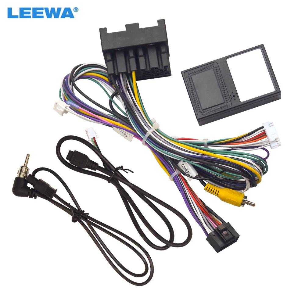 

Кабель-адаптер LEEWA 16-контактный для подключения питания Ford Fiesta/Focus/KA/Transit(V363)/Custom/