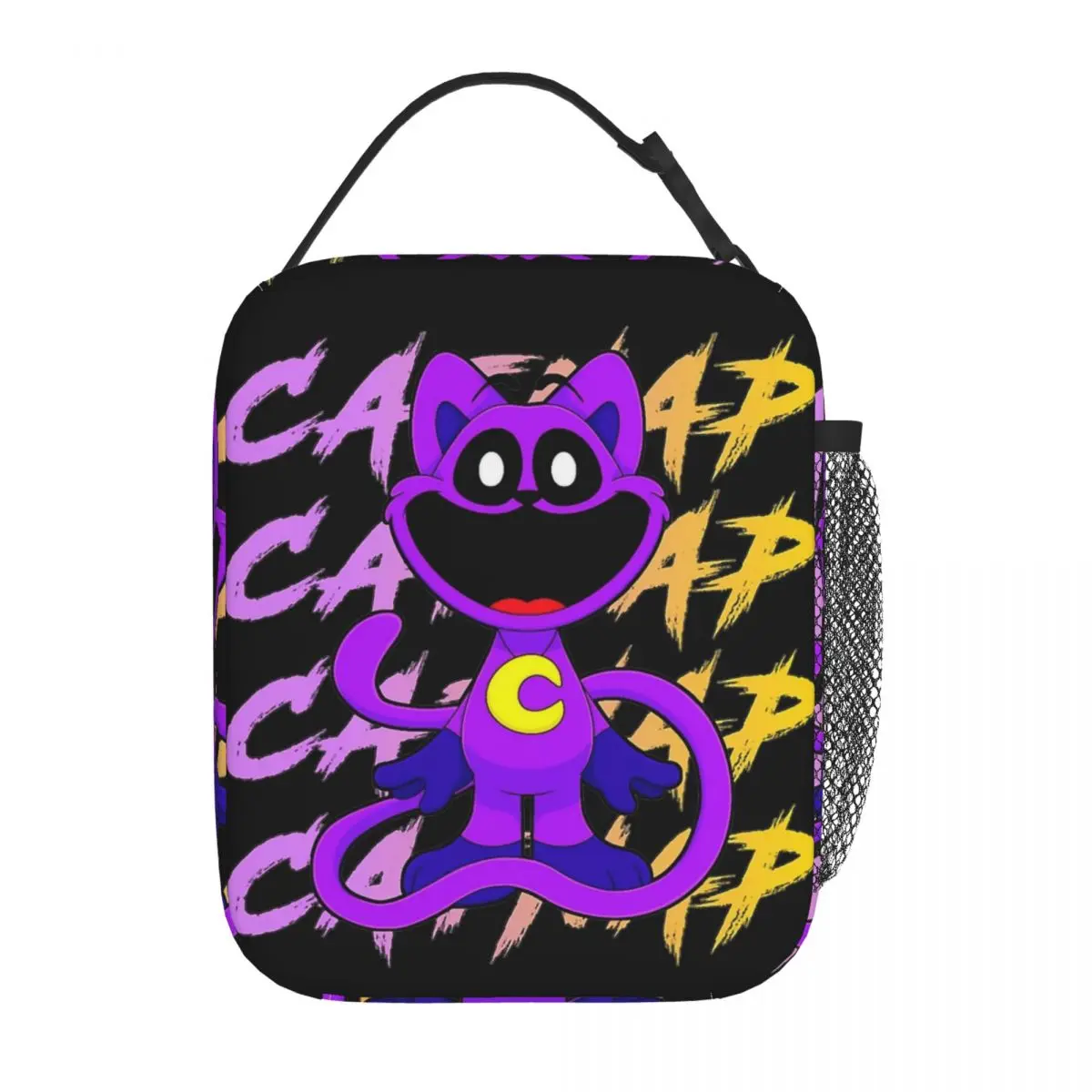 Catnap  Smiling Critters Gaming Insulated Lunch Bags Cooler Bag Reusable Lunch Container Large Tote Lunch Box Food Bag Outdoor