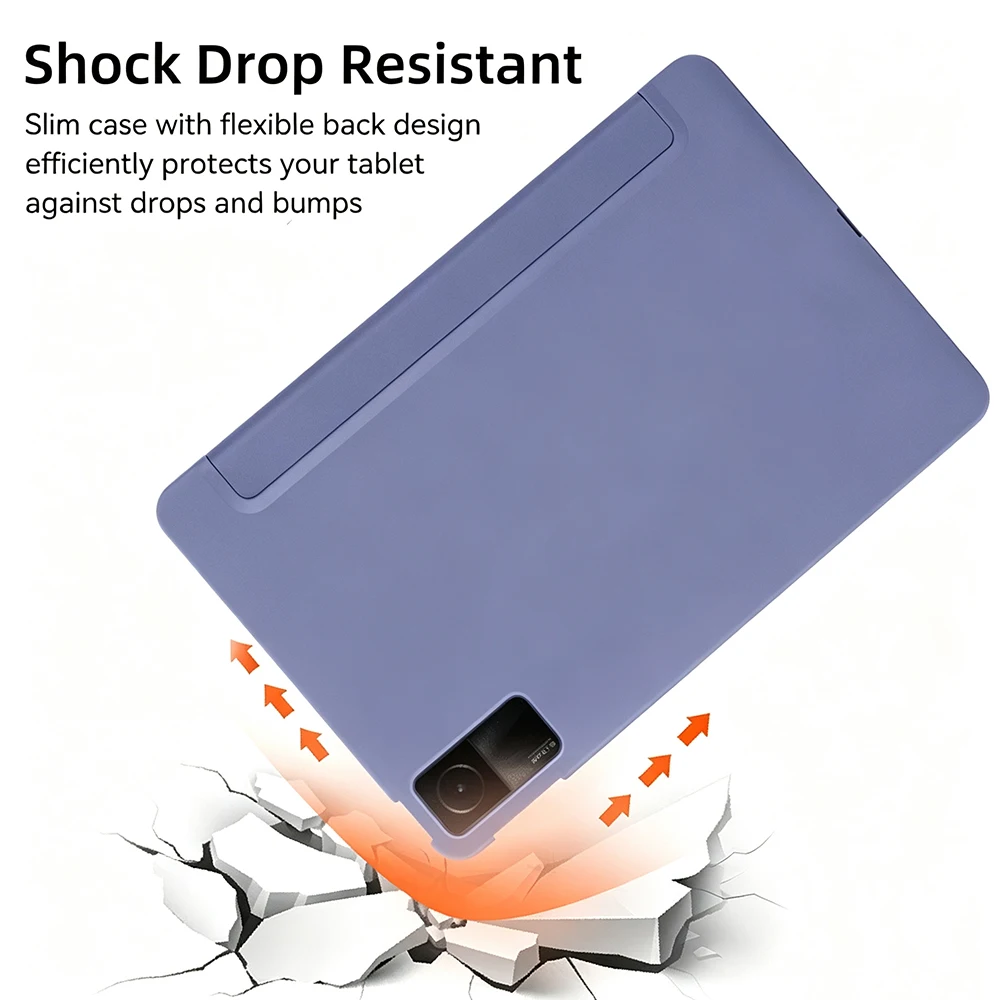Tablet-Hülle für Samsung Galaxy Tab A7 Lite A8 A9+ A11+ Plus 8.7 10.4 10.5 11 X200 X210 Flip Stand Cover Weiche Silikon-Rückenschale – Detail 5