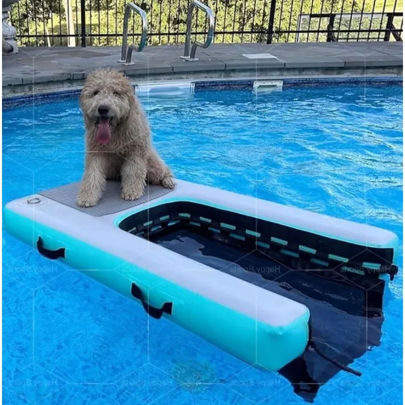 

Dog Use Inflatable Pup Plank Water Ramp Dock Pet Use Inflatable Water Floating Air Dock Platform Suitable for Pet Toys