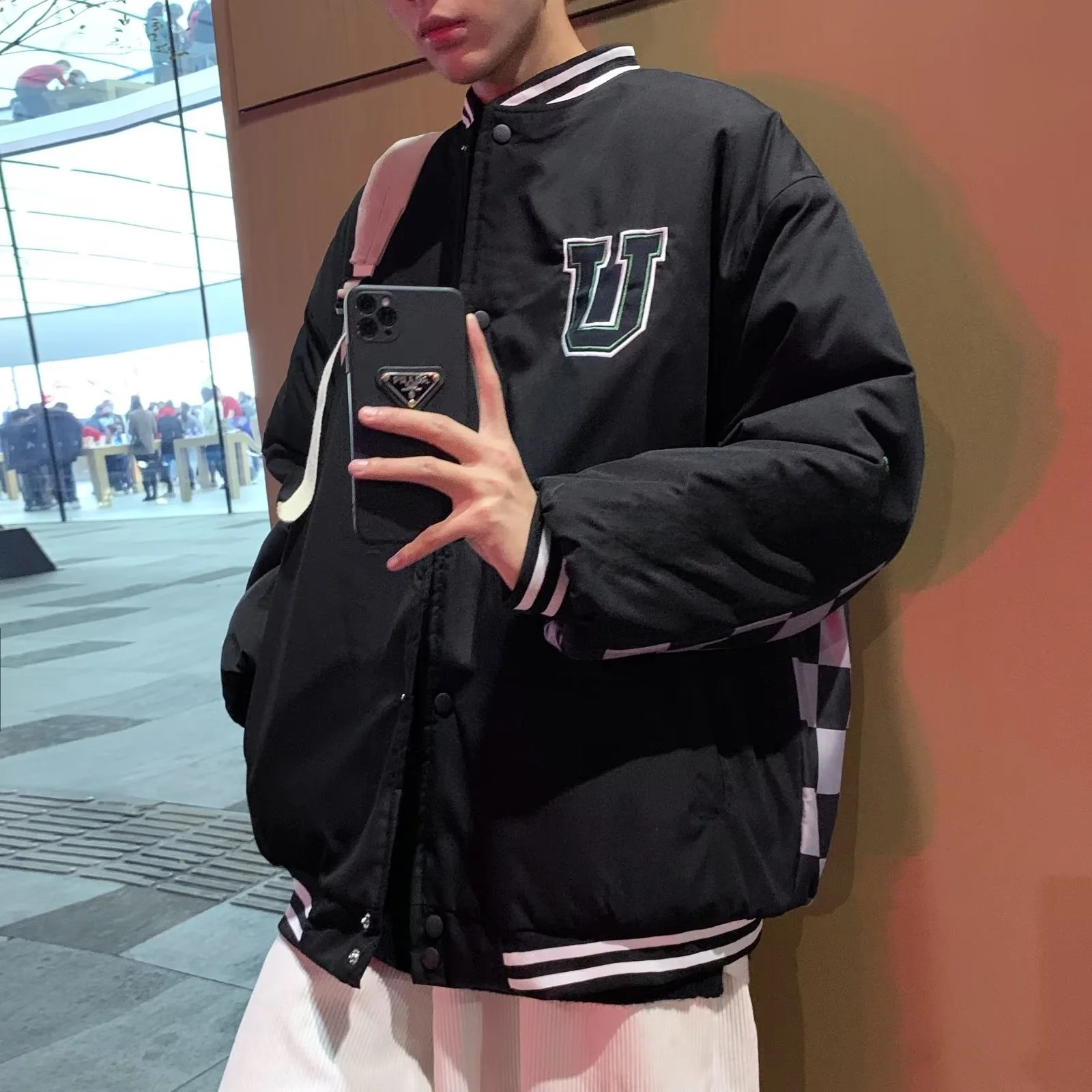 خريف شتاء كبير الحجم 250 Pou Ch مجلس نمط البيسبول Jaet الرجال ملابس خارجية فضفاضة غير رسمية هونغ كونغ Sle العصرية S...