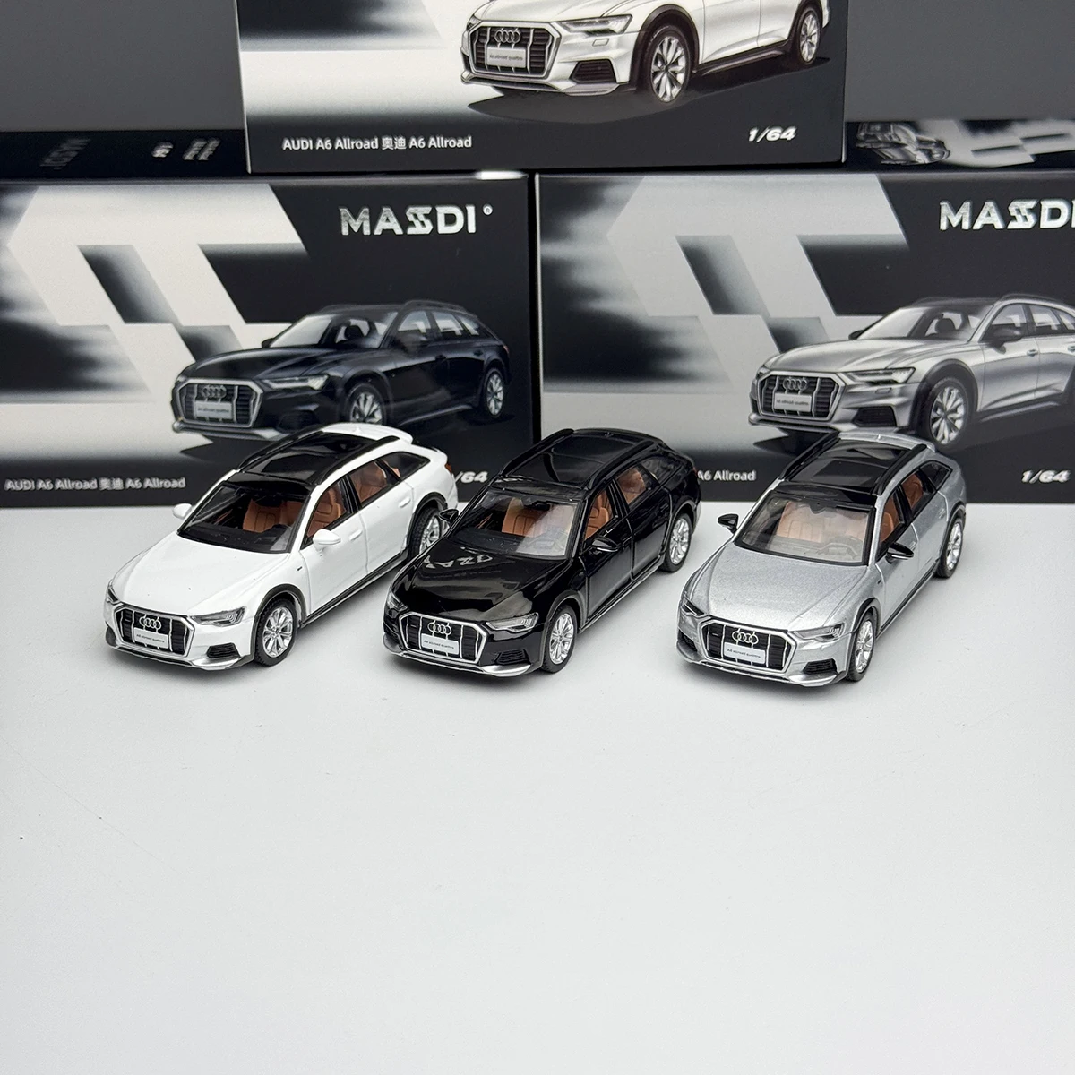 maisdi-1-64スケール-ダイキャスト合金製-アウディ-a6-オールロード-ワゴン-おもちゃの車-モデル-クラシック-ノスタルジア-大人向けギフト-記念品-静的ディスプレイ