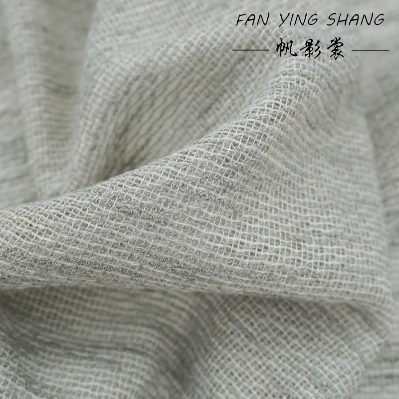 قماش تويد من الصوف الذهبي الجاكار الرمادي لعام 2025 لسترة المعطف Telas Para Costura Tissus Couture ткан خياطة المواد القماشية #3