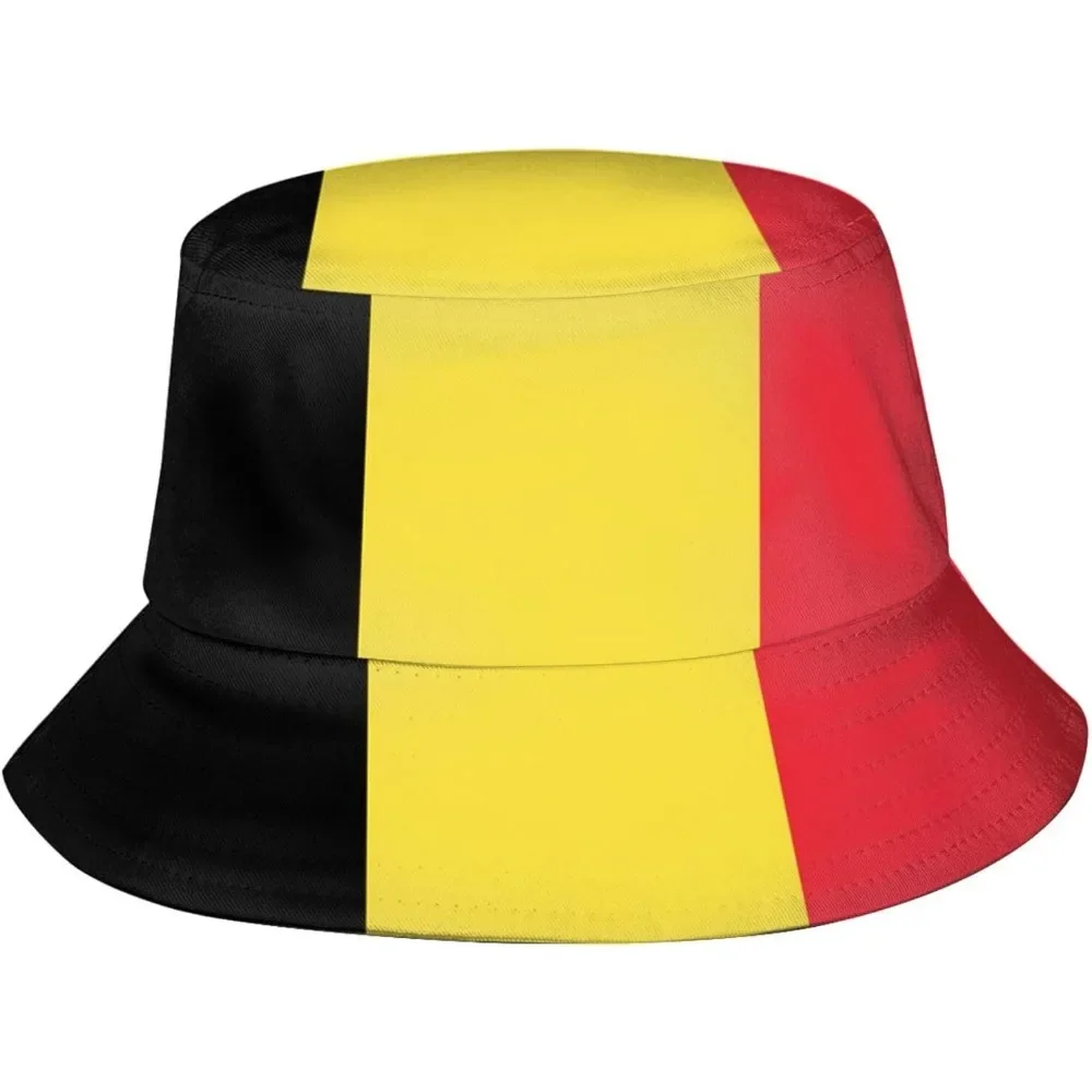Gorra de pescador con bandera de Bélgica, Gorras de Hip Hop, sombrero de cubo con estampado Unisex para verano, jardinería al aire libre, playa, Camping, senderismo, Gorras de pesca