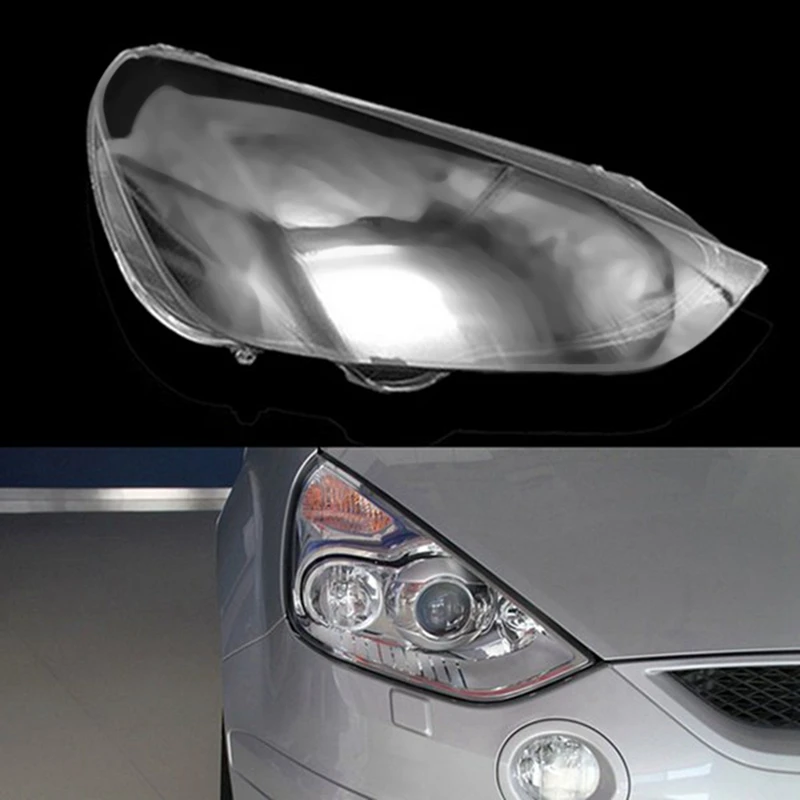 For Ford S-MAX 2007-2008 Right Side Car Headlight Cover Lamp Shell Mask Lampshade Lens Glass Head Light Lamp Cover Accessories