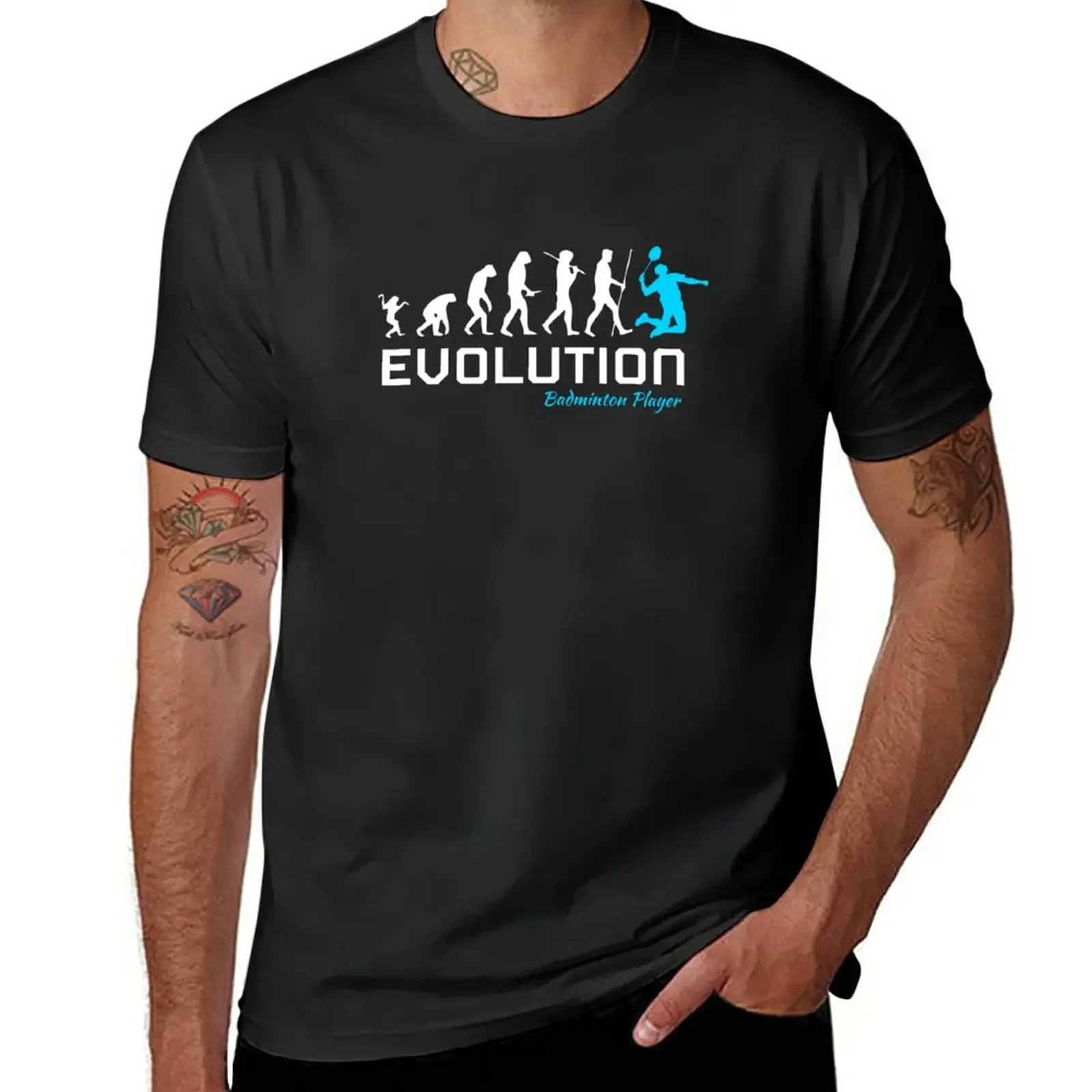 

New Evolution Badminton Player T-Shirt plain t-shirt korean fashion T-shirt men