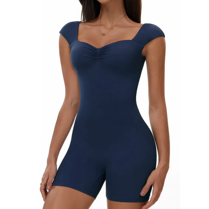 جديد إمرأة اليوغا بذلة الرياضة اللياقة البدنية مجموعة مثير الورك رفع الصالة الرياضية رفع بذلة قصيرة بذلة اليوغا اللياقة البدنية قطعة واحدة البوليستر