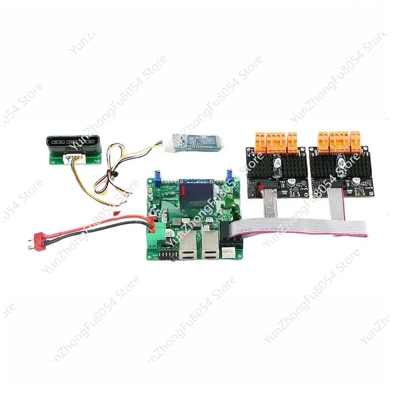 

C50C brushed motor version, robot control board, drive control integration, ROS unmanned trolley chassis, sports four-wheel