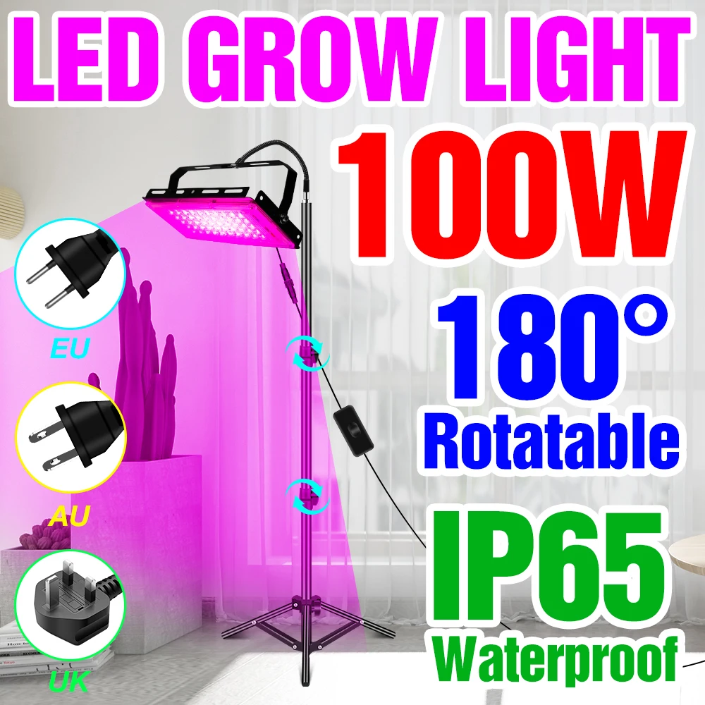 

25W 50W 100W Plant Lamp Full Spectrum LED Grow Light Greenhouse LED Phytolamp For Seedlings Hydroponics Vegetables Growing Tent