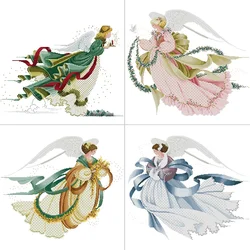 Angel Series Character Patterns Cross Stitch Kits  Aida 16CT 14CT 11CT Count Canvas Printed Cloth Embroidery Kit DIY Home Decor