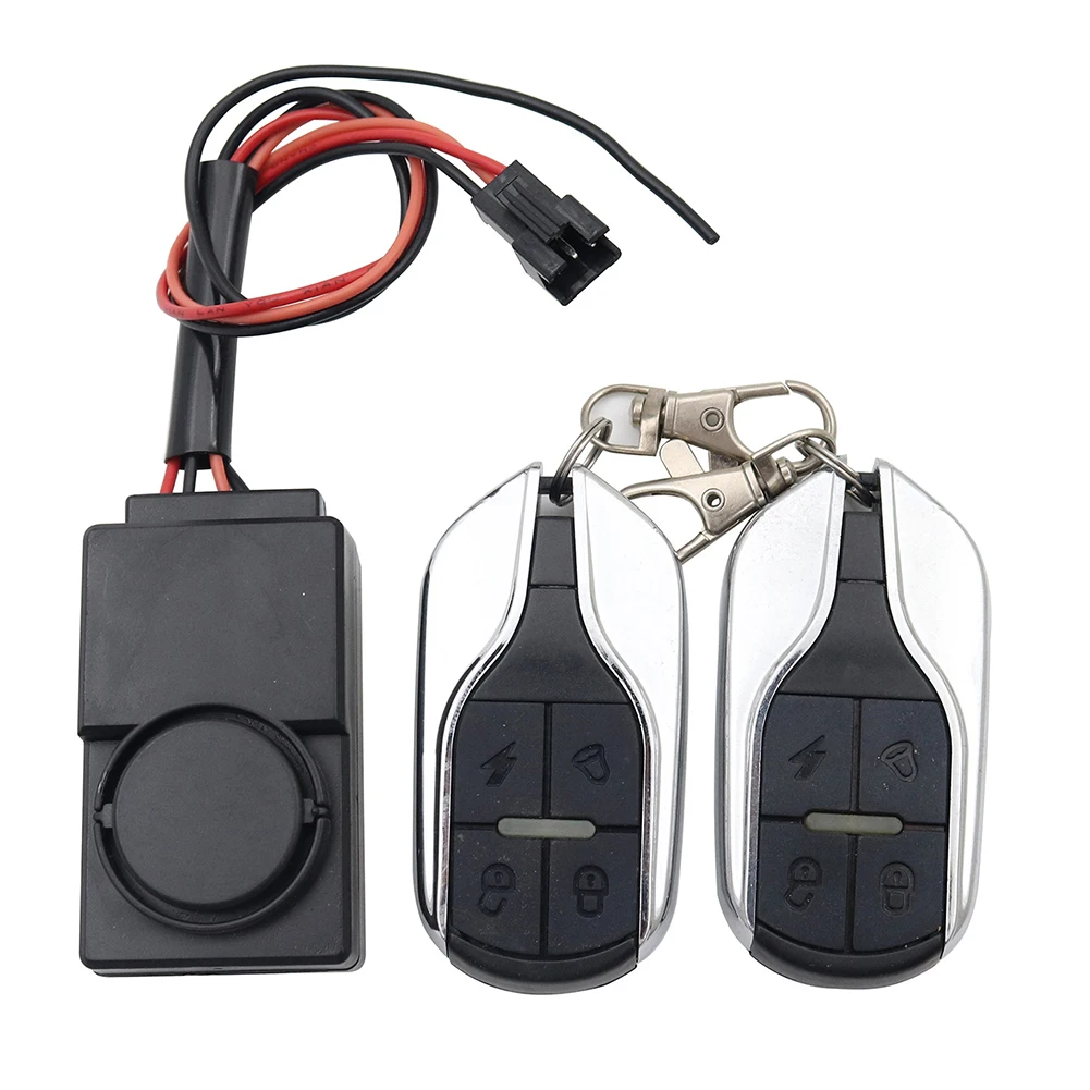 Electric Scooter Alarm System Scooter Accessory Black As Pictures Show 36V 48V Compatible User-friendly Design