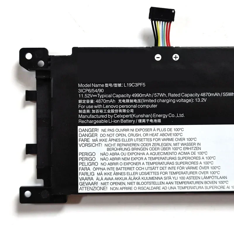 Bateria 11.52V 57Wh L19C3PF5 do Lenovo IdeaPad 5-15ALC05 15ARE05 15IIL05 15ITL05 L19L3PF2 L19M3PF6 L19D3PF3 — zdjęcie produktu 5