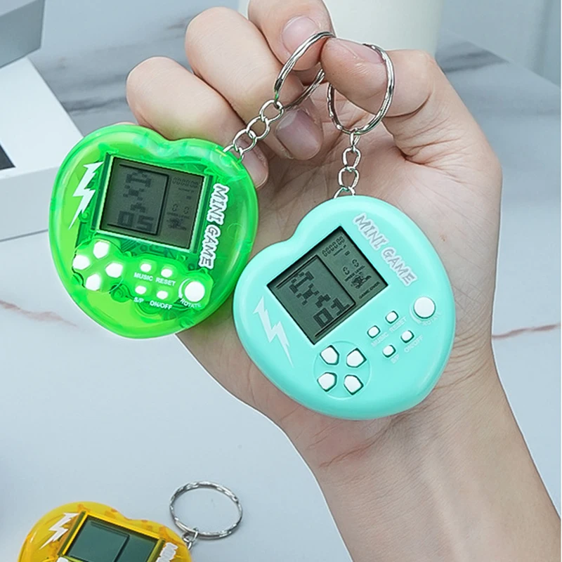 Fashion Mini Handheld Game Console Keychain Nostalgic Creative Toys Pendant Keychain Backpack Decoration Accessories Gifts