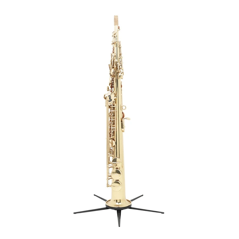 1 Piece Soprano Saxophone Stand With Five Legs Saxophone Bracket Portable Foldable Woodwind Instrument Sax Accessories