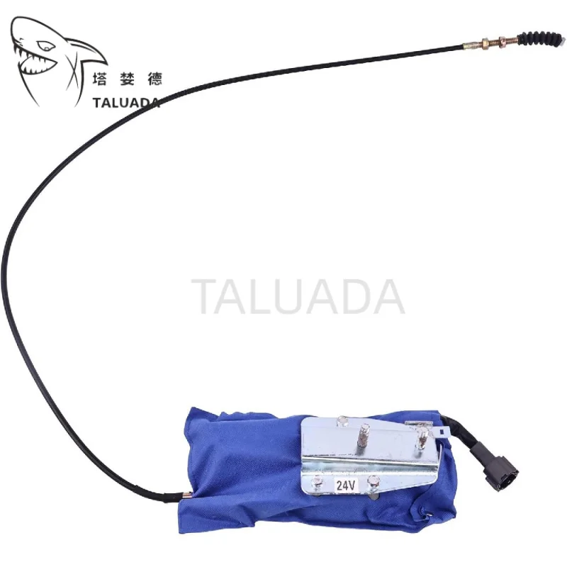 24V Stop Actuator 4276371 For EX100-2 EX100-3 EX120-3 EX200-2 EX200-3 Excavator Shut Off  Motor Diesel Engine Parts HOTSALE