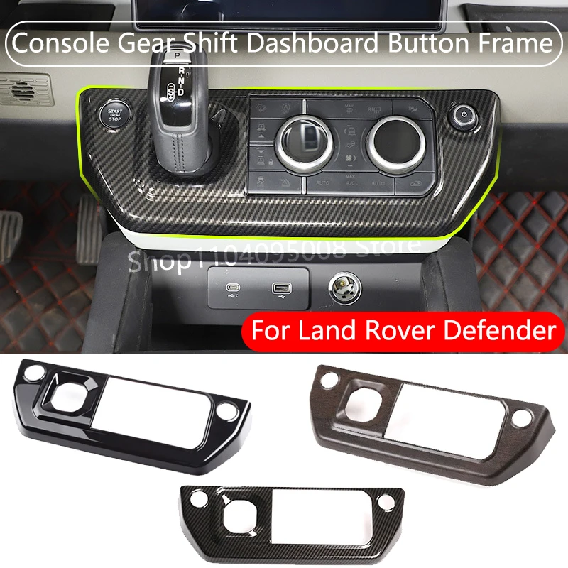 

For Land Rover Defender 110 90 130 2020-2024 Car Center Console Gear Shift Dashboard Button Frame Trim Cover Auto Accessories