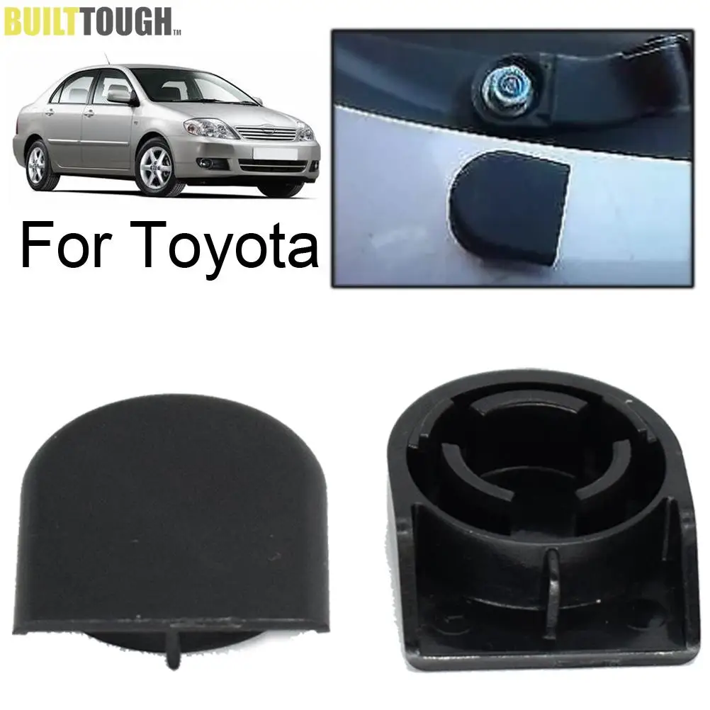 2Pcs Front Windshield Wiper Arm Head Nut Cap Bolt Cover For Scion XB Toyota 4Runner Corolla E110 E120 120 Celica MR2 Paseo RAV4