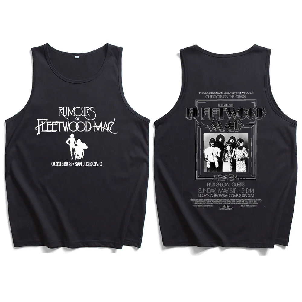 Rumours Fleetwood Mac Tank Tops Vest T-Shirt Man Woman Streetwear Fans Gift Tops