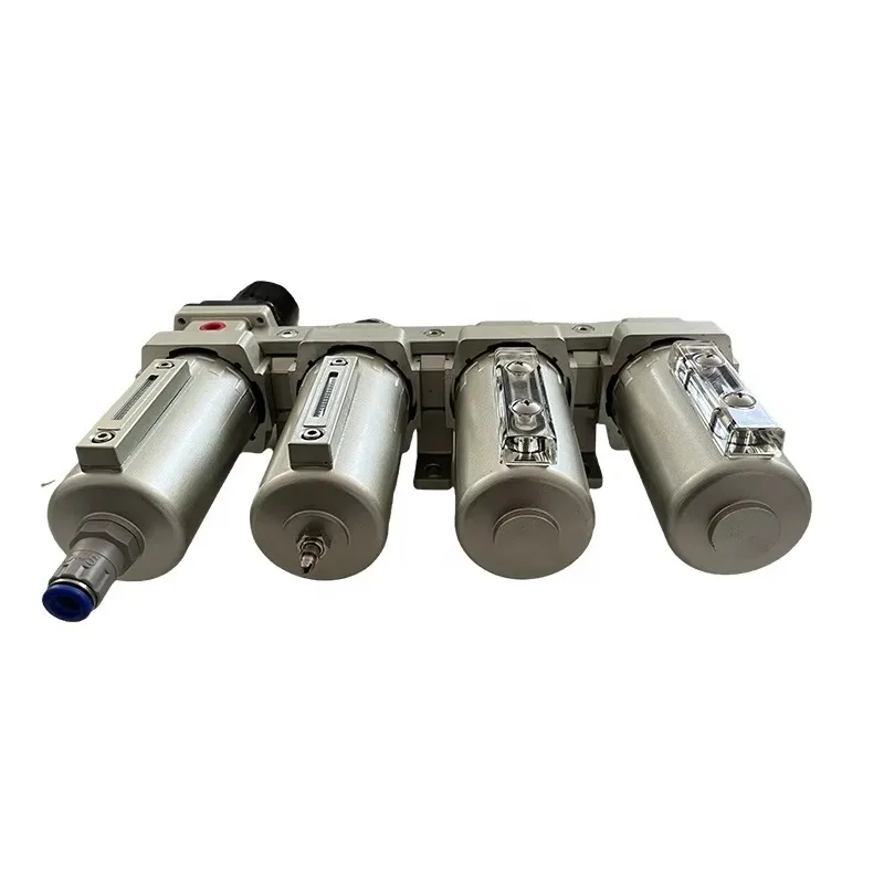 

SMC Type 0.1um Pneumatic Automatic Air Filter Regulator 3units 1/2\" Air Source Treatment with Copper Core
