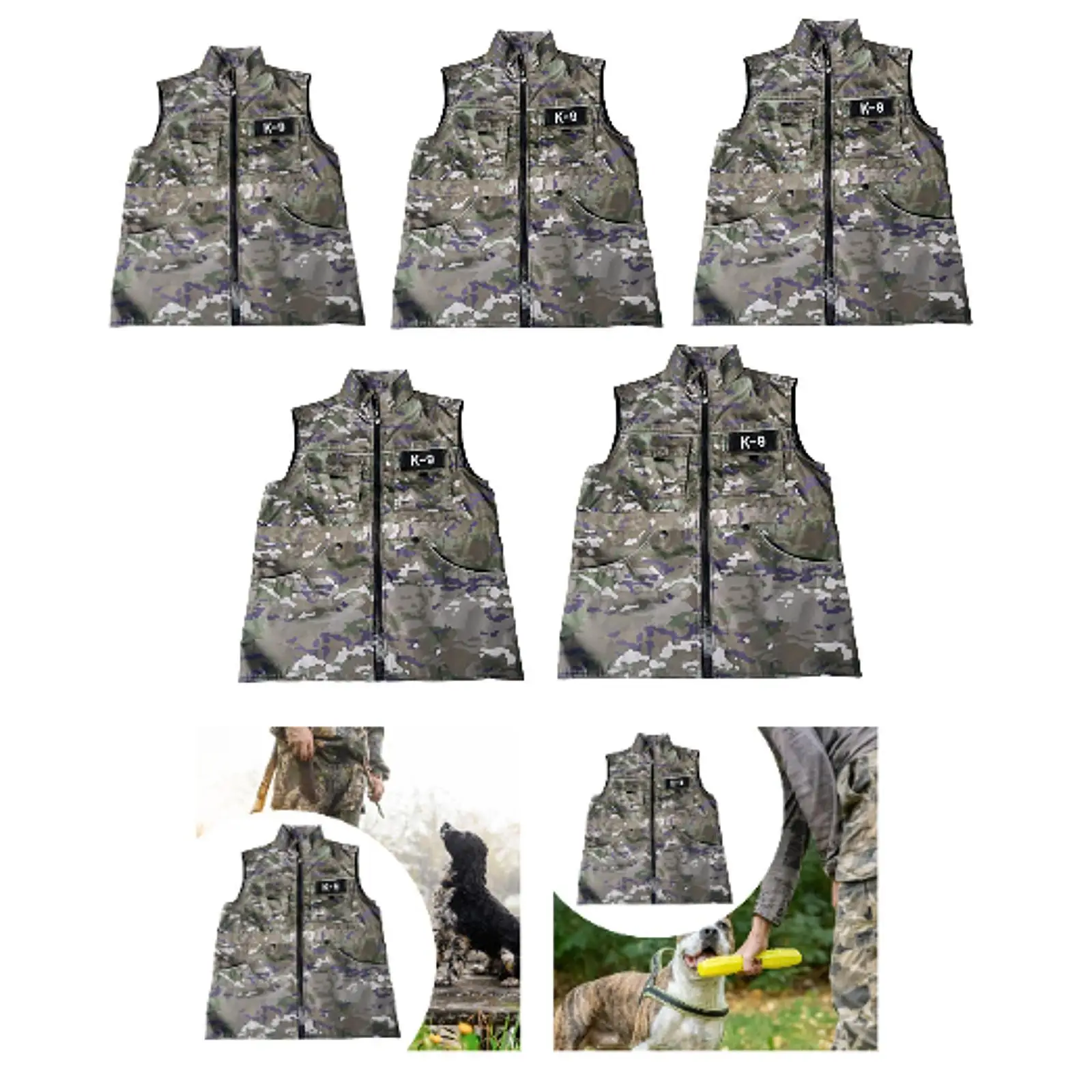 

Жилет для дрессировки собак для поводков, тренировочная куртка, практичный дышащий жилет на молнии