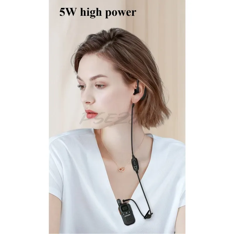 2pcs/set Mini Walkie Talkie TYPE-C Charging Foot Bath City Restaurant Hotel KTV Beauty Salon Handheld Device