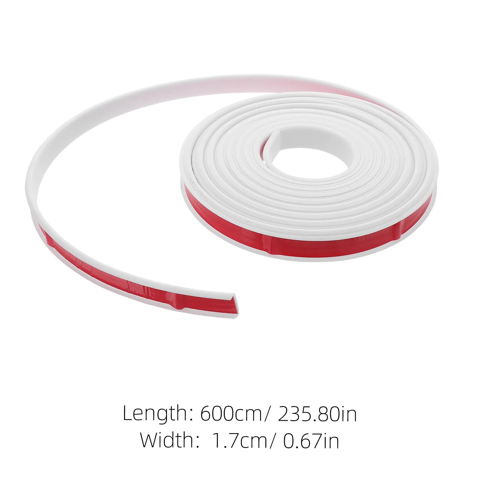 1 Roll U Shape Self Adhesive Edge Banding Flexible Furniture Veneer Trim Strip Cabinet Edge Protector for Tables Shelves