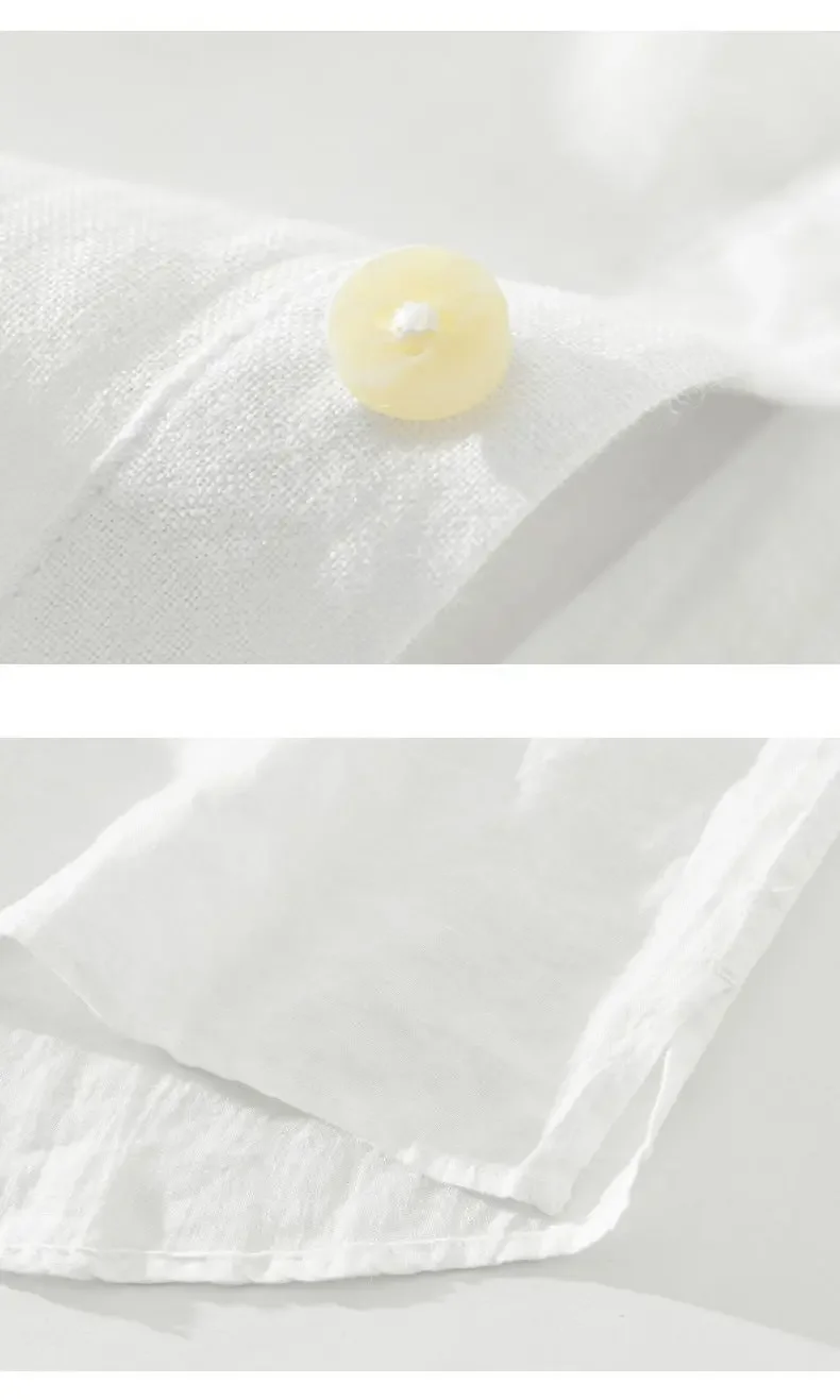 اليابانية الرجعية طويلة الأكمام قميص كتان الرجال الصيف جديد فضفاض البلوز ساحة طوق سترة عادية القطن الكتان العلوي XT925