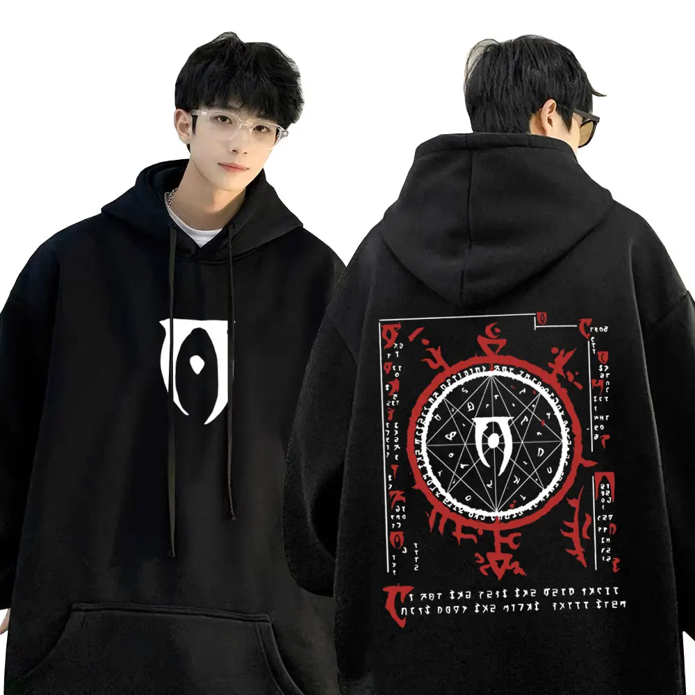 

Game Bloodborne Horror Hunter Graphic Hoodie Men Women Casual Vintage Sweatshirt Male Hip Hop Gothic Rock Tracksuit Streetwear