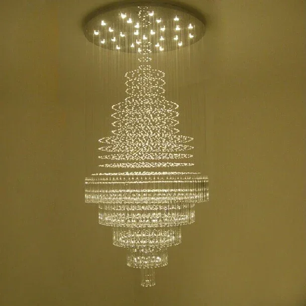 Free Shipping modern crystal chandelier Lighting fixtures large lustres de cristal LED lamps for home guaranteed 100% lustre