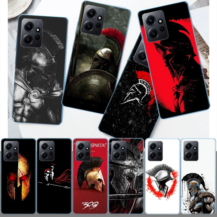 S-Spartan Cover Case For Xiaomi Redmi Note 12S 12 11 Pro Plus 11T 11S 10 5G 10S 9 9T 9S 8 8T 7 5 Pro TPU Phone Clear Luxury Plat