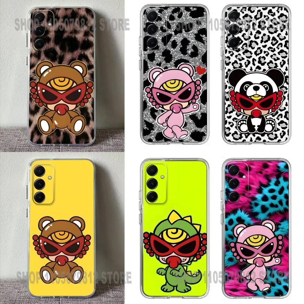 

Japan Fashion H-Hysteric M-Mini Phone Case For Samsung S23,22,21,20,10.9.8,plus,ULTRA,A70,52,Transparent Silicone Soft