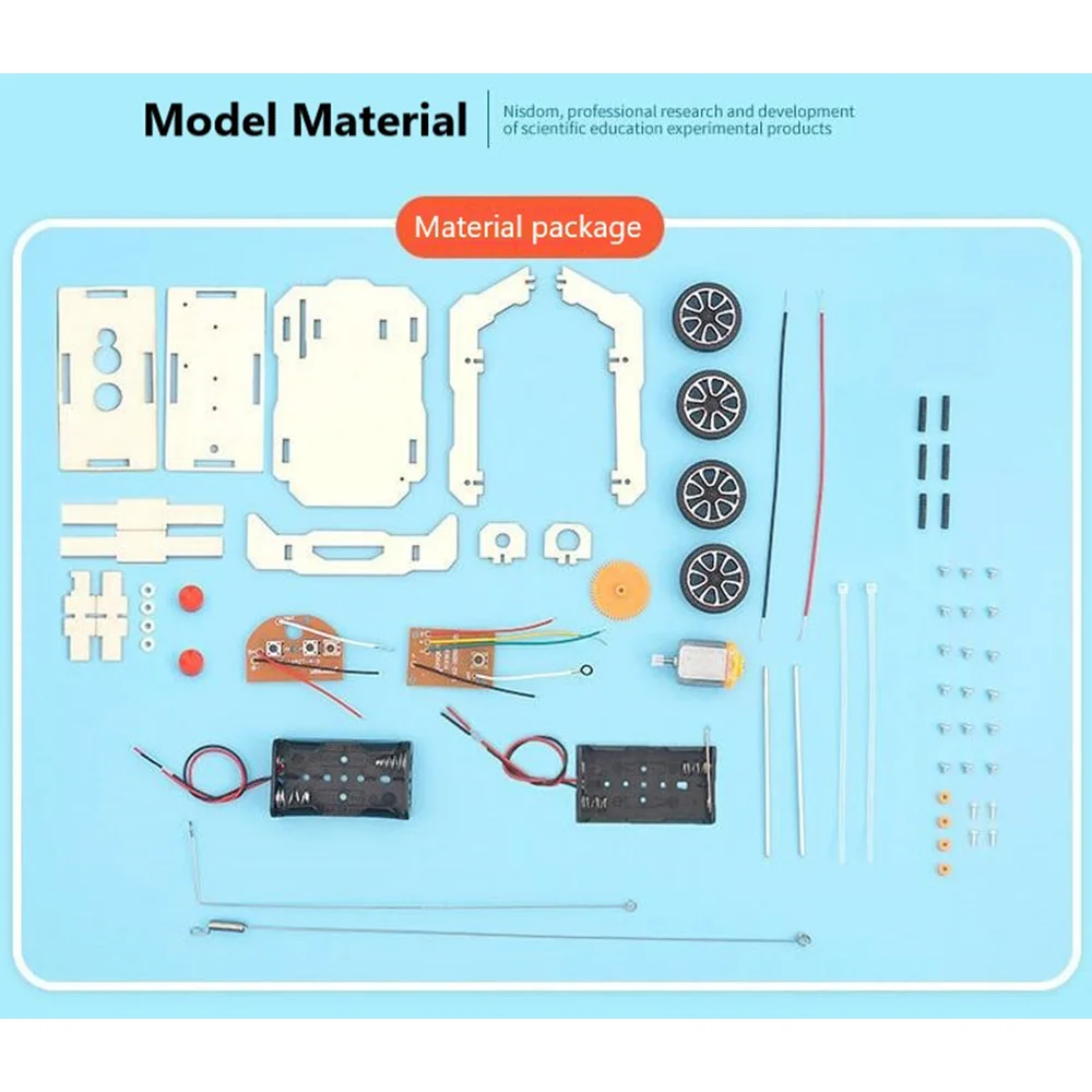 Science Education Technology Small Production Diy Wireless Remote Control Car Science Experiment Technological Rc Car