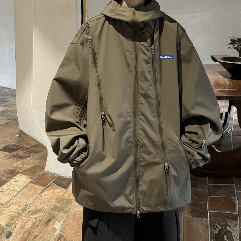 

Американская функциональная ветровка-куртка мужская, для активного отдыха, водонепроницаемая, пилотская, весенне-осенняя, свободного кроя, ветрозащитная, дышащая