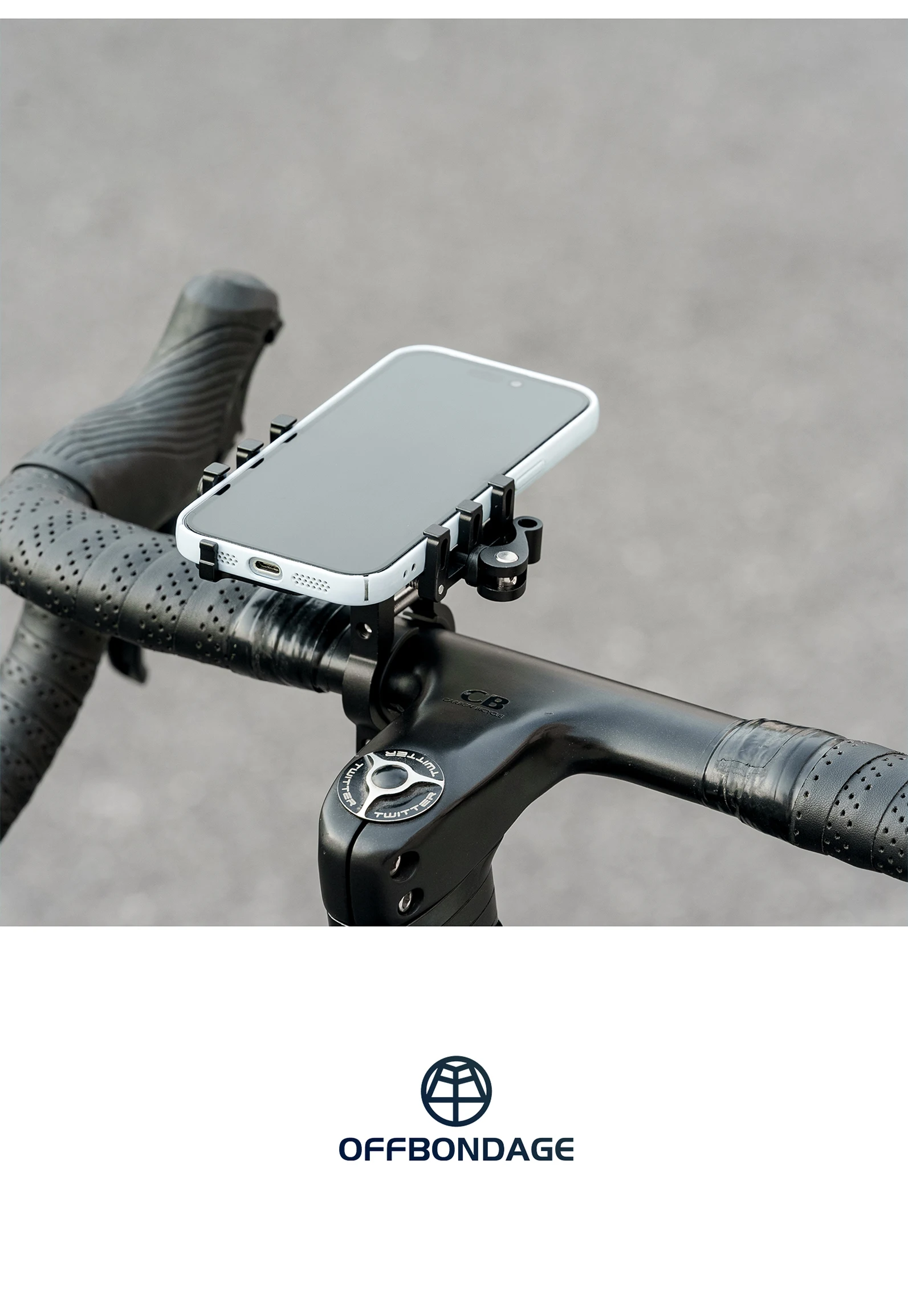 OFBONDAGE Fahrrad-Handyhalterung für MTB und Motorrad, CNC-Aluminium-Legierung Halterung, Rutschfester Fahrradtelefonhalter – Detail 18