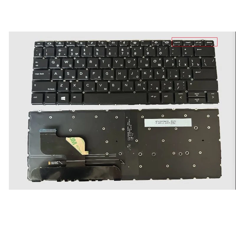 XIN-Russian-US Backlight Laptop Keyboard For HP Elite Dragonfly 13 G2  With Backlit