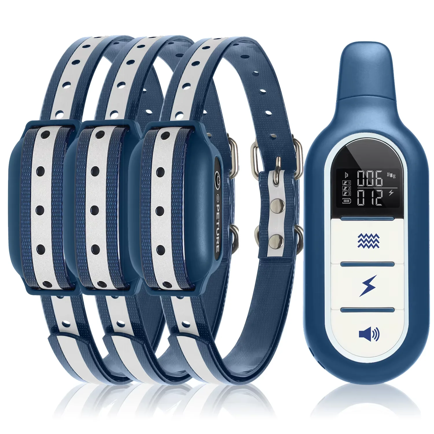 

Ошейник для дрессировки собак, 1000 м, 3 режима тренировки, водонепроницаемый и перезаряжаемый противоударный ошейник с дистанционным управлением, аксессуары для собак 강아지