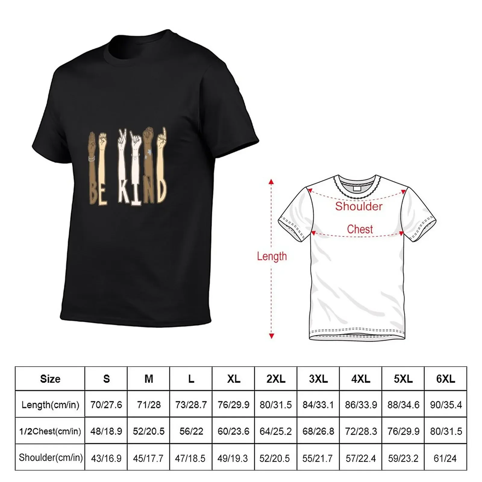 New Be Kind Sign Language Asl Teachers Interpreter Funny Gifts T-Shirt quick-drying t-shirt heavy weight t shirts for men