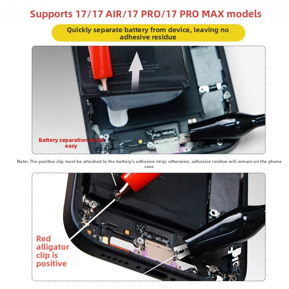 for iP16 iP17 battery removal tool with for quick release wire and 27V voltage control for damage battery disassembly