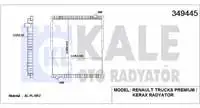 

349445 for water radiator TRUCKS PREMIUM (unframed)/(MT)/(MT)